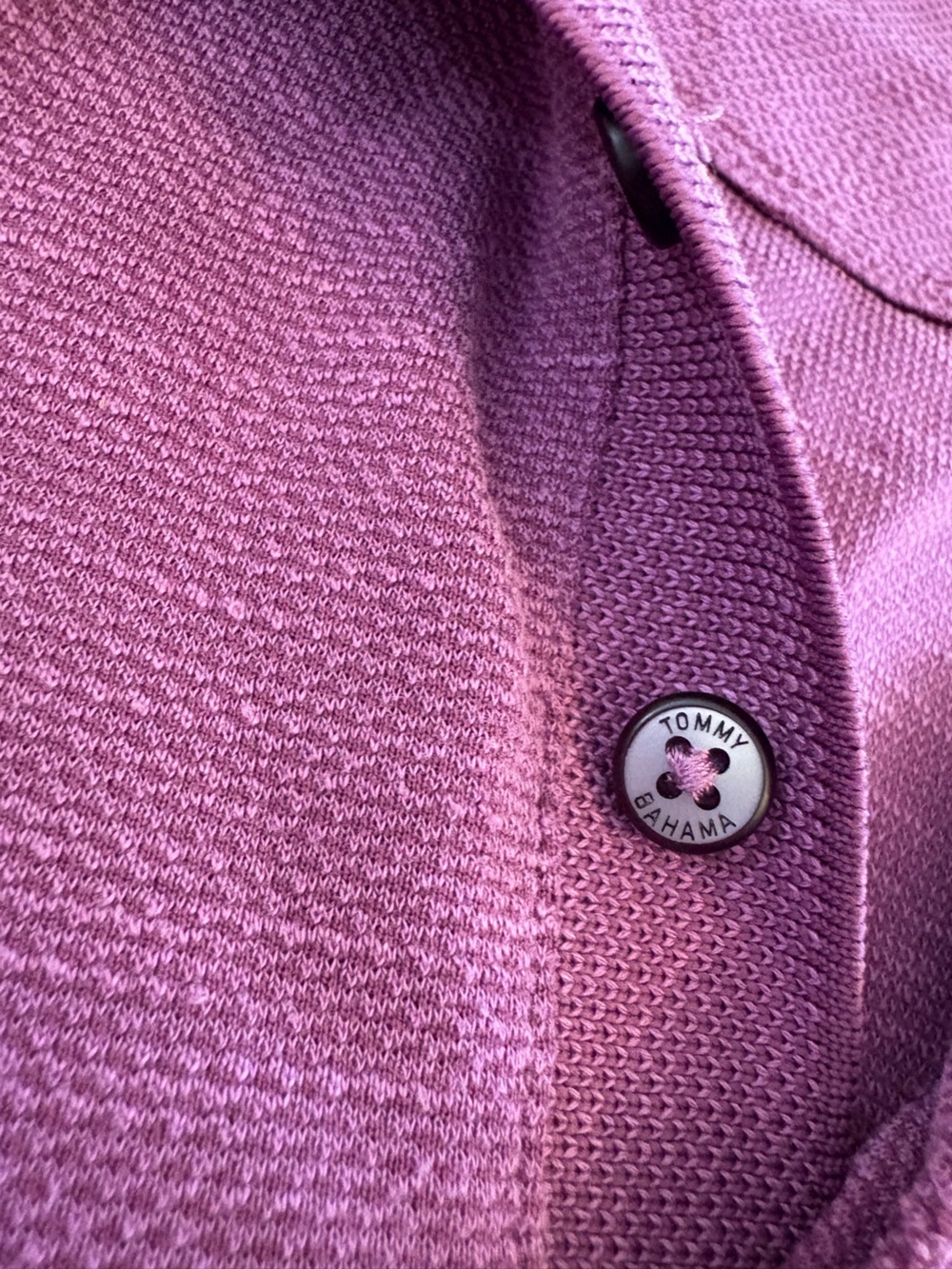 Tommy Bahama Vintage Purple Polo Shirt Island Zone - Picture 3 of 5